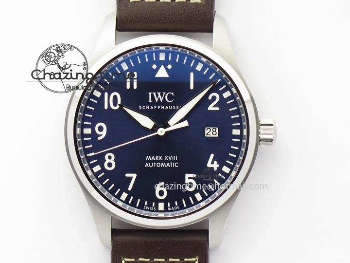 MIROTIME 0223 Mark XVIII Le Petit Prince IW327004 SS Mk Maker Best Edition Blue Dial On Brown Leather Strap A TimelessDesign 7296